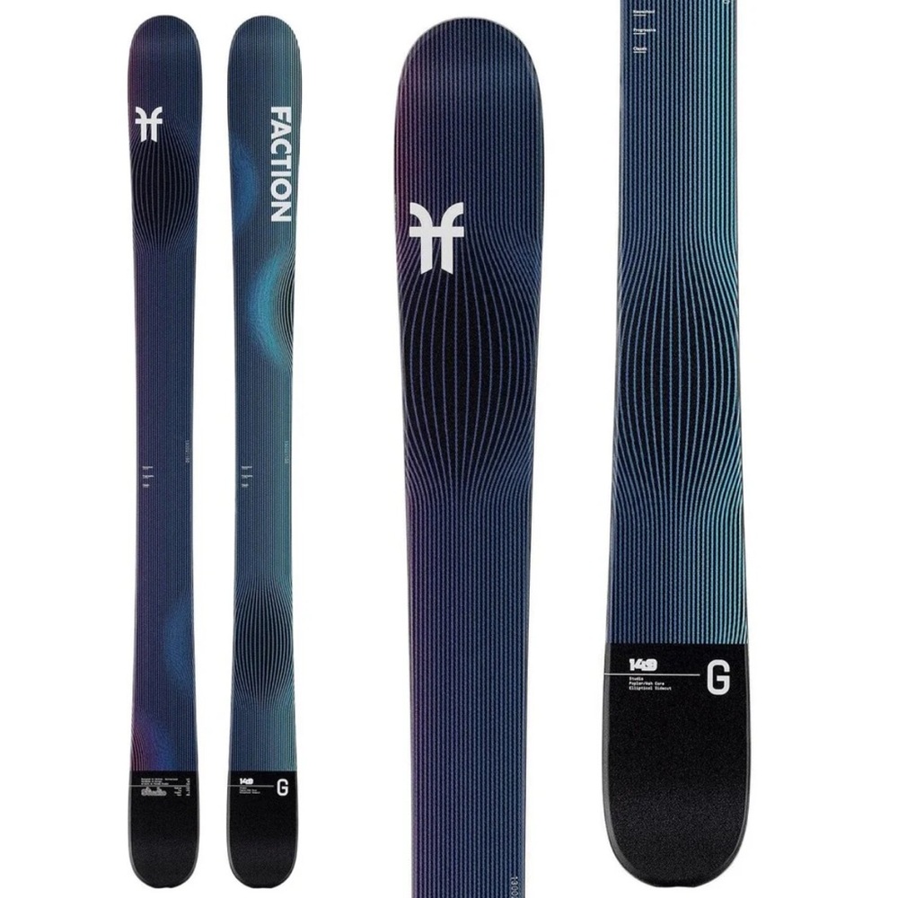 Brand new Faction Studio Grom Skis. Size 149mm. Brand new in original plastic.